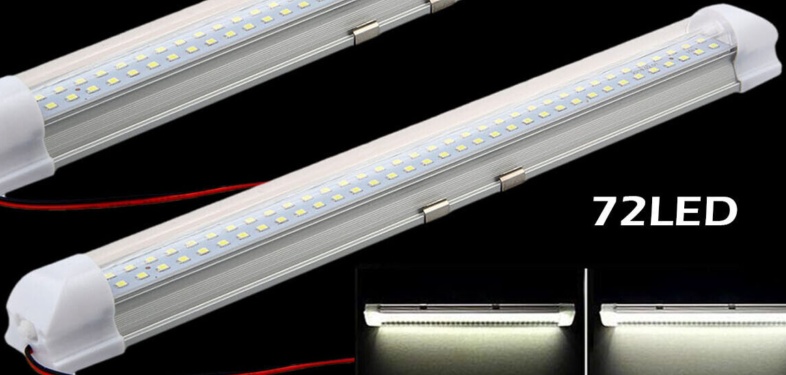 2X 12V LED Interior Lights Ceiling Roof Lights For RV Camper Van Trailer Caravan