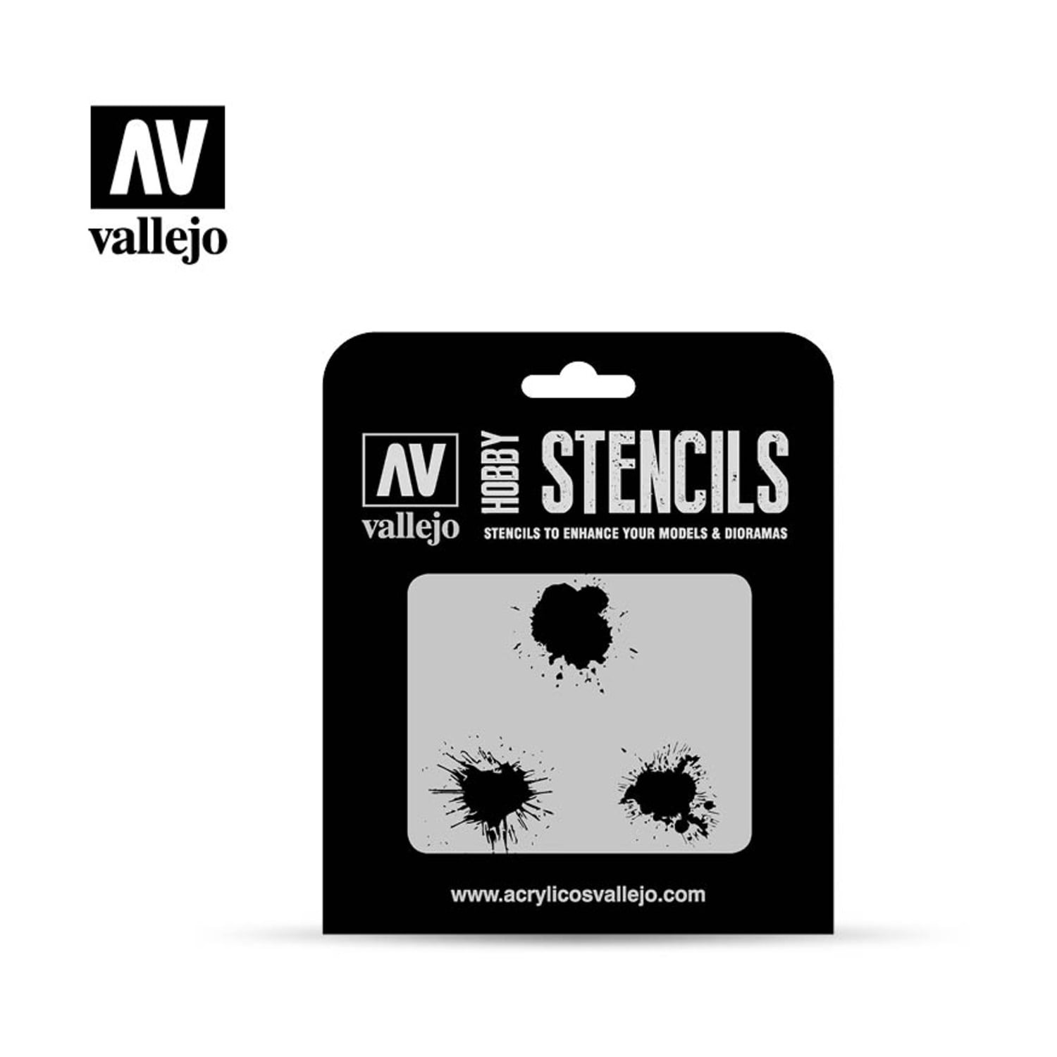VALST-TX005 - AV Vallejo Stencils - 1:35 Paint Stains