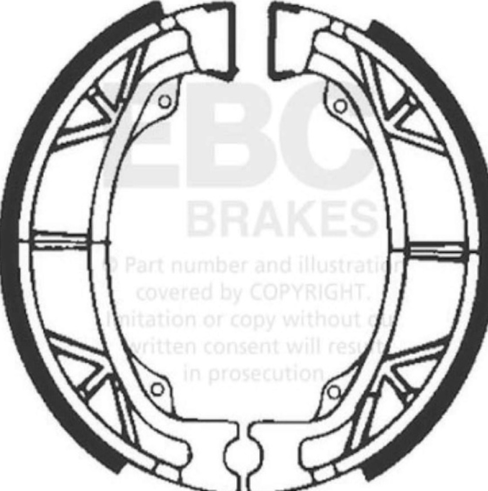Brake Shoes for KYMCO AGILITY 50 4T R10 2006-2008 Rear EBC