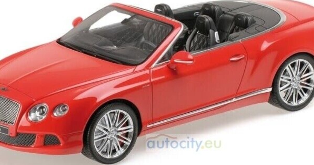 MINICHAMPS BENTLEY CONTINENTAL GT SPEED CONVERTIBLE RED / FIRST CLASS  107139330