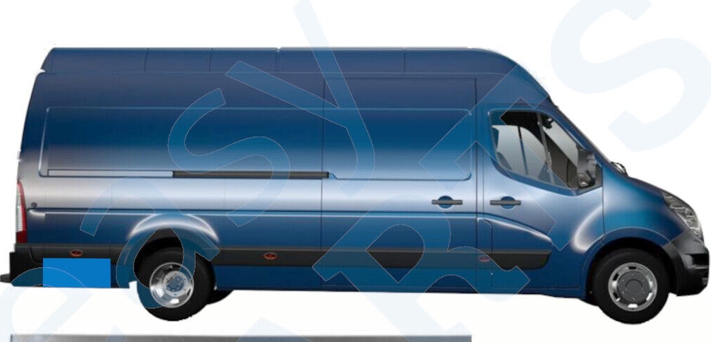 RENAULT MASTER OPEL MOVANO 2010- REPAIR PANEL BEHIND REAR WHEEL WING / RIGHT RH