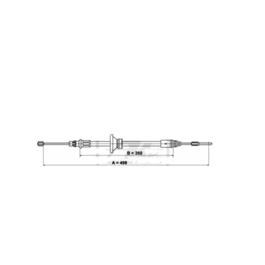 ATE 24.3727-0797.2 Cable, parking brake for ,NISSAN,OPEL,RENAULT,VAUXHALL