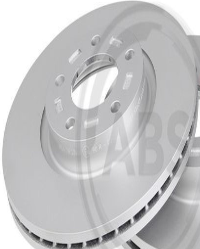 2x Original A.B.S. Brake Disc 17637 for Mazda