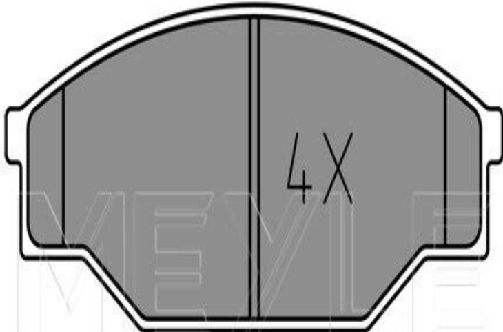 Front MEYLE GERMANY 025 211 5815 Brake Pad Set, disc brake for TOYOTA
