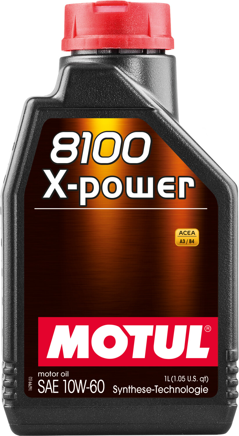 3 x 1L - Motul 8100 X-Power 10W60 Fully Synthetic Performance Engine Oil