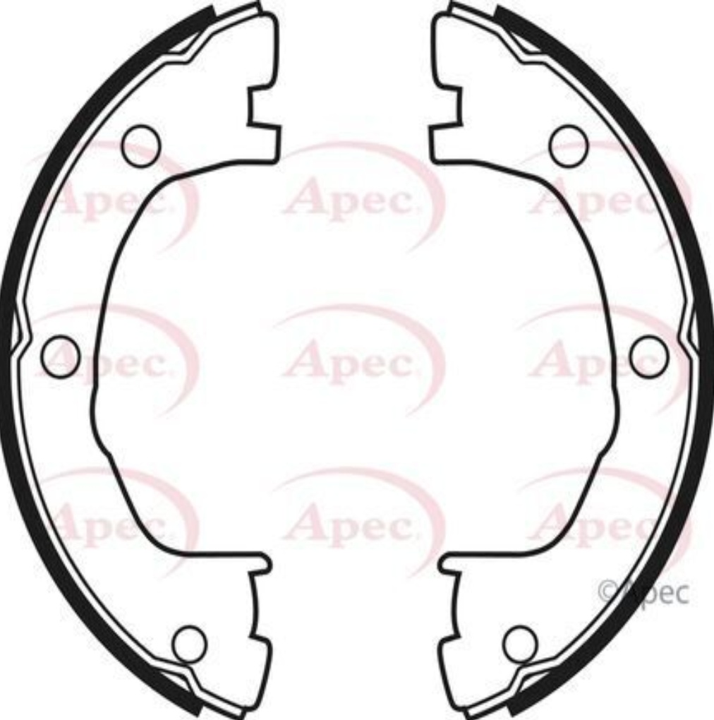 Parking Brake Brake Shoe Set APEC SHU639 Fits Iveco Renault Daily Master Master