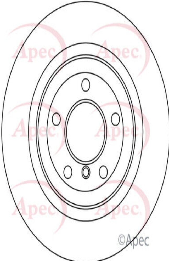APEC DSK3136 Brake Disc Front Right O/S Side Fits BMW 5 Series 6 Series 7 Series