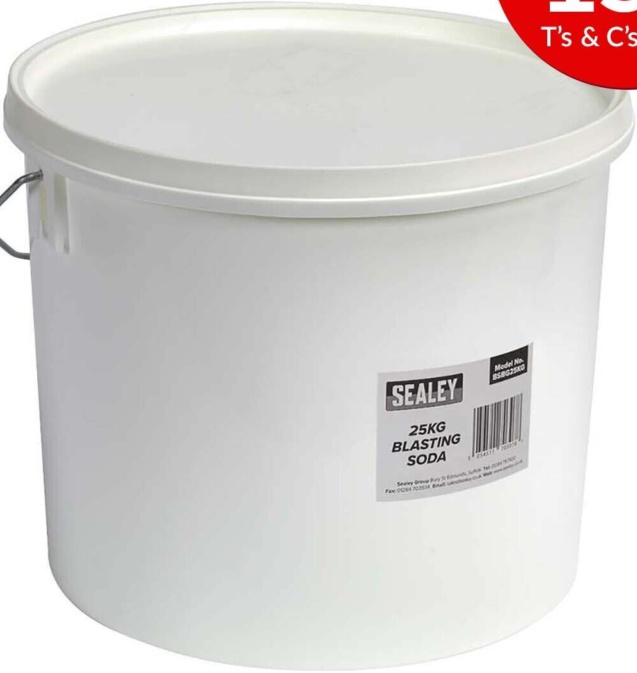 Sealey Bsbg25kg Blasting Soda 25Kg Tub - Image 2
