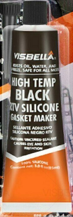Visbella RTV Silicone High Temp Clear Gasket Sealant -80°F  500°F
