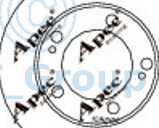 APEC DSK2728 Brake Disc Front Vented 340mm Outer Ø Fits Toyota Land Cruiser