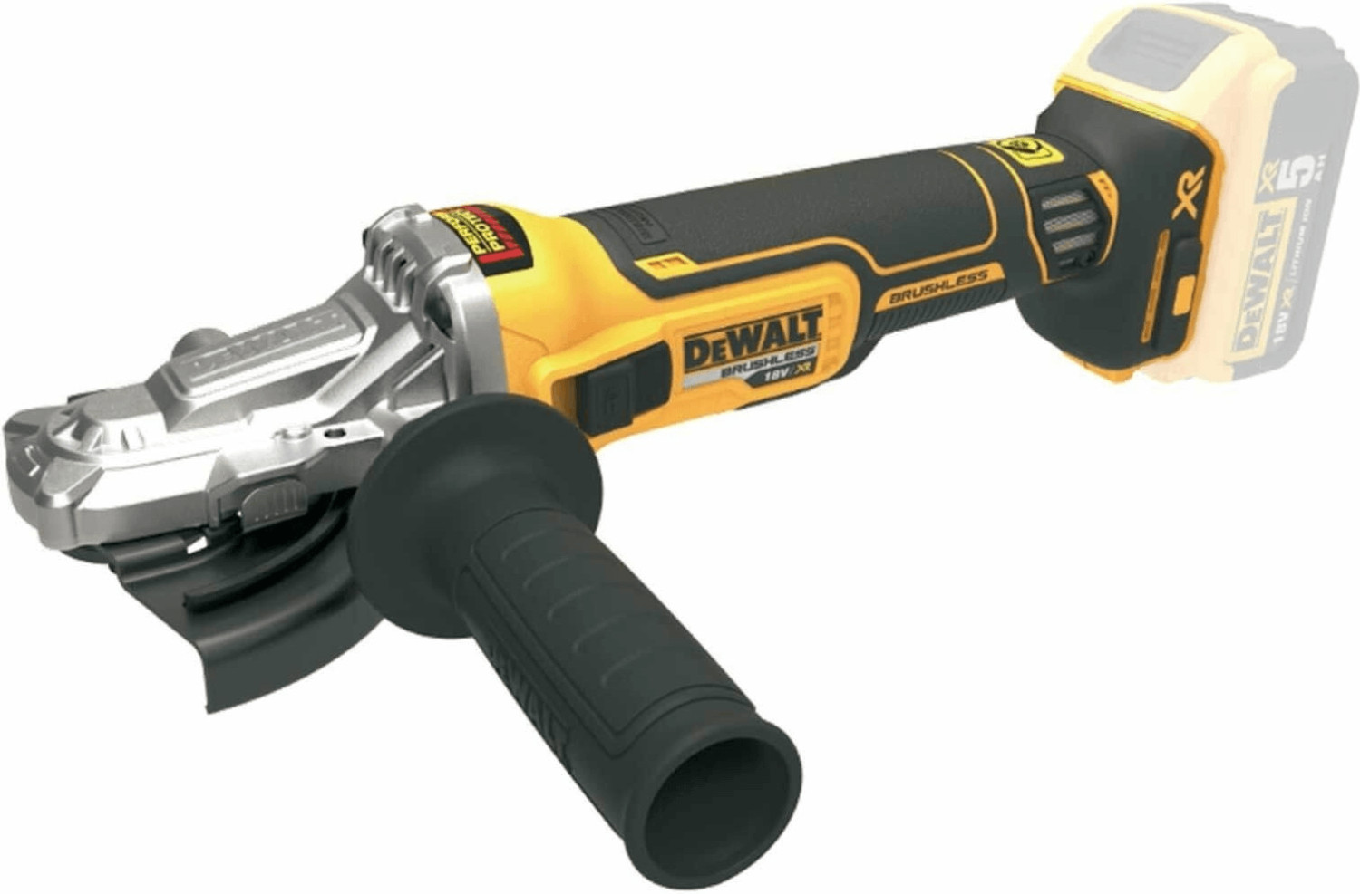 DeWALT DCG405FN xr 18v 125MM 5"" flat head angle grinder bare unit - Image 5