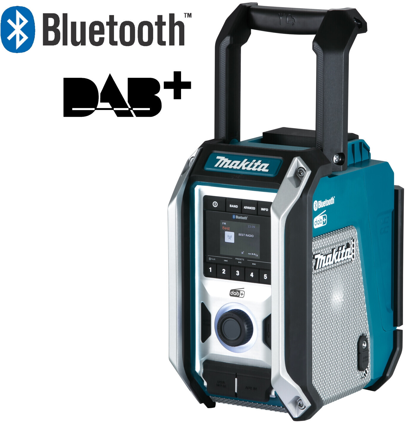 Makita Akku-Baustellenradio DMR115 mit Subwoofer - 12-18V - DAB+ - Bluetooth - Image 2