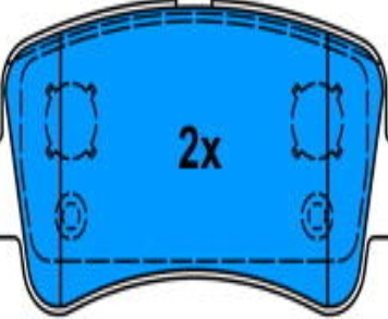 ATE 13.0460-4858.2 Brake Pad Set, disc brake for ,NISSAN,OPEL,RENAULT,VAUXHALL