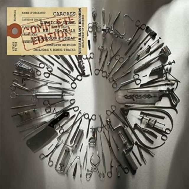 Carcass Surgical Steel (Complete Edition) Double LP Vinyl NEW