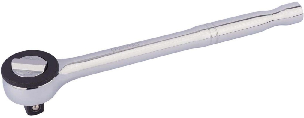 Draper 50687 Round Head Reversible Ratchet 1/2"" Sq Dr