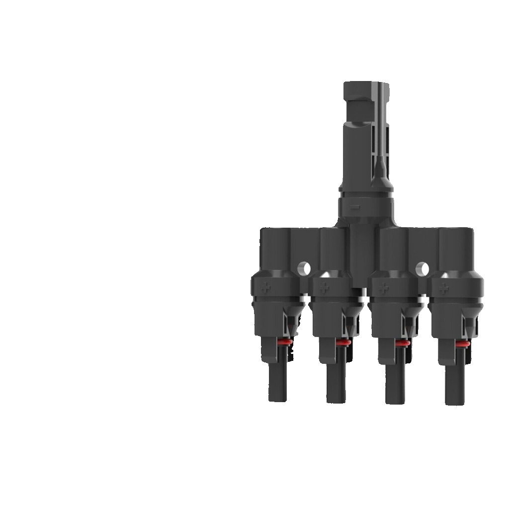 Sudoo Solar Branch T 4 to 1 Connectors Splitter, Parallel PV Panel Pair
