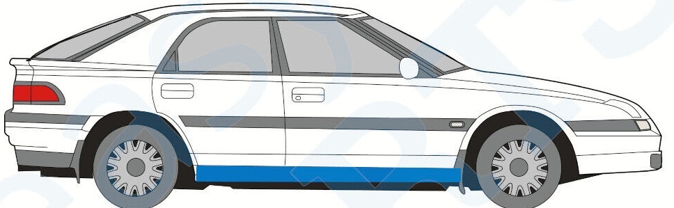 MAZDA 323 BG 1989-1994 4 DOOR SILL REPAIR PANEL ROCKER PANEL / PAIR