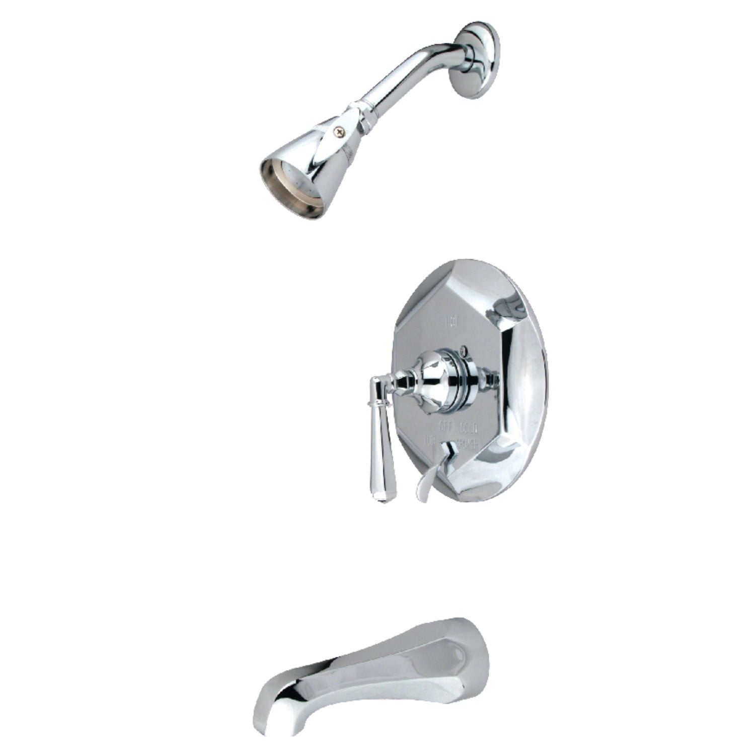Kingston Brass Kb46310hl Tub & Shower Faucet With Diverter, Chrome 663370072567