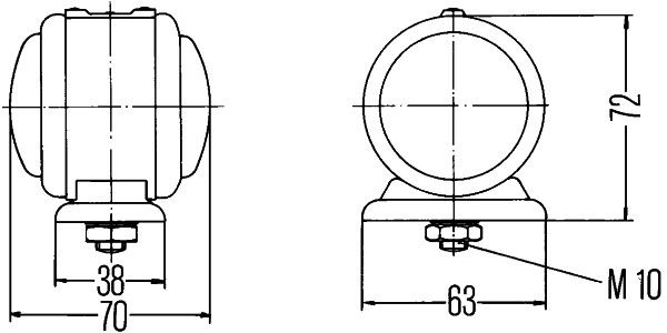 HELLA Marker Light Sidelamp With Bulb Holder 2TJ 001 633-211 - German Quality