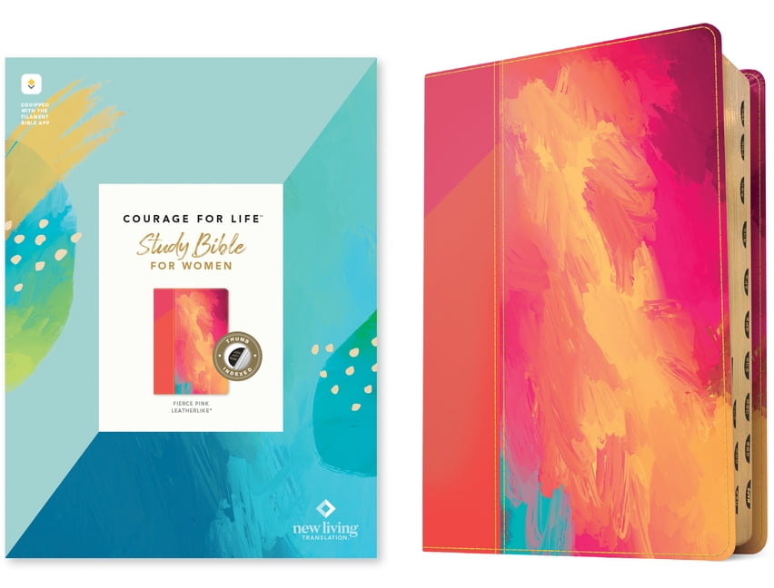 NLT Courage for Life Study Bible for Women (Leatherlike, Fier... - 9781496477712