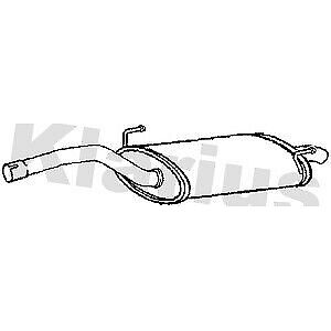 Klarius box with tail pipe fits Citroën c8 807 2.0 ew10j4 eng 02-09 CN609W