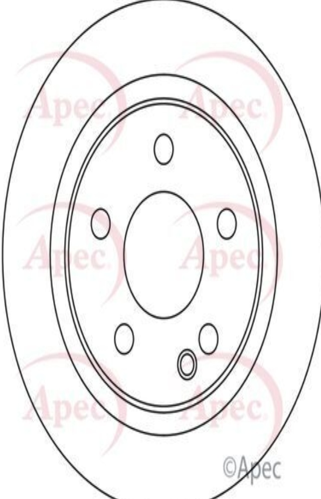 Braking Brake Disc APEC DSK3150 Front Vented Fits Mercedes-Benz V-Class Vito