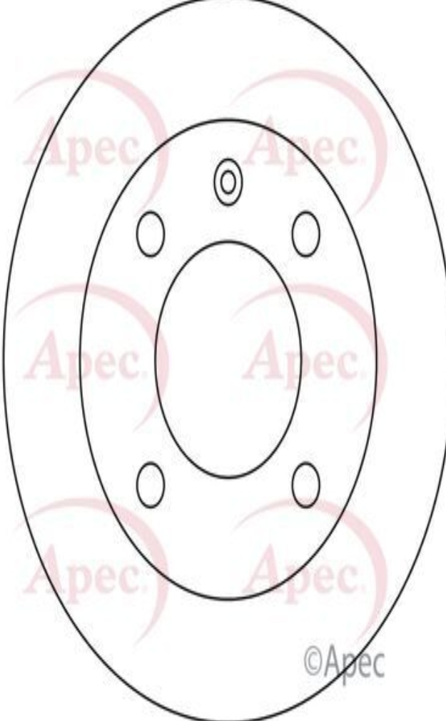 Apec Brake Disc Front Single 1102559 1571346 1571347 1571348 1575877 DSK133