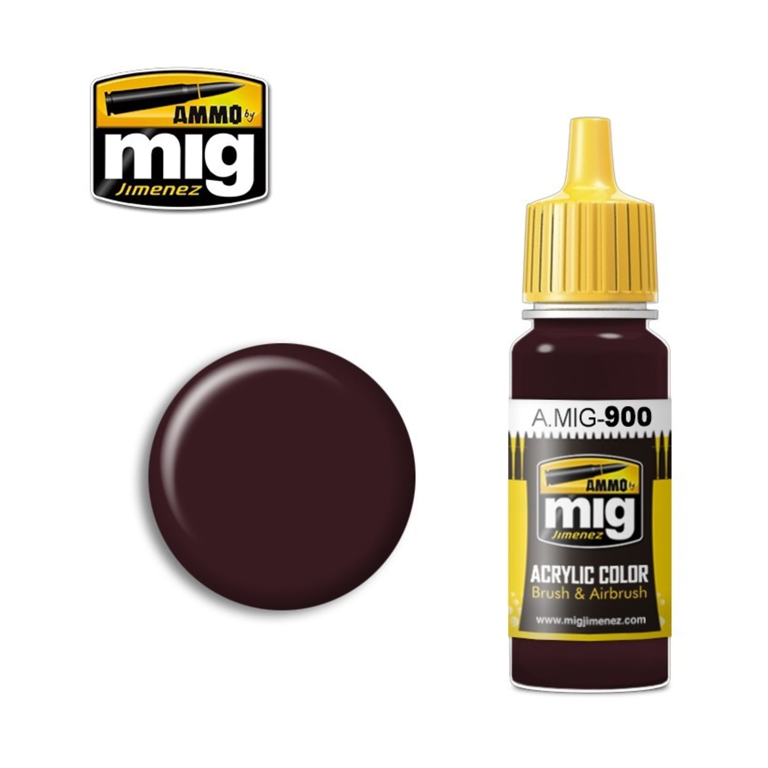 Ammo MIG 900 - Acrylic Paint (17ml) - Dark Yellow Shadow