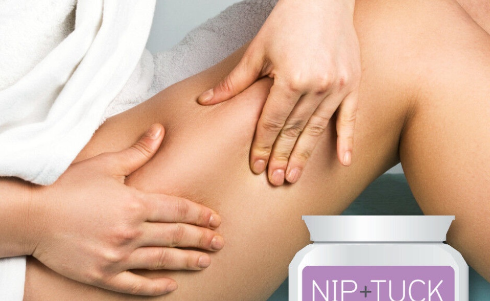 NIP & TUCK SMOOTH & IMPROVE ANTI-CELLULITE PILLS SILKY SMOOTH SKIN BURNS FAT
