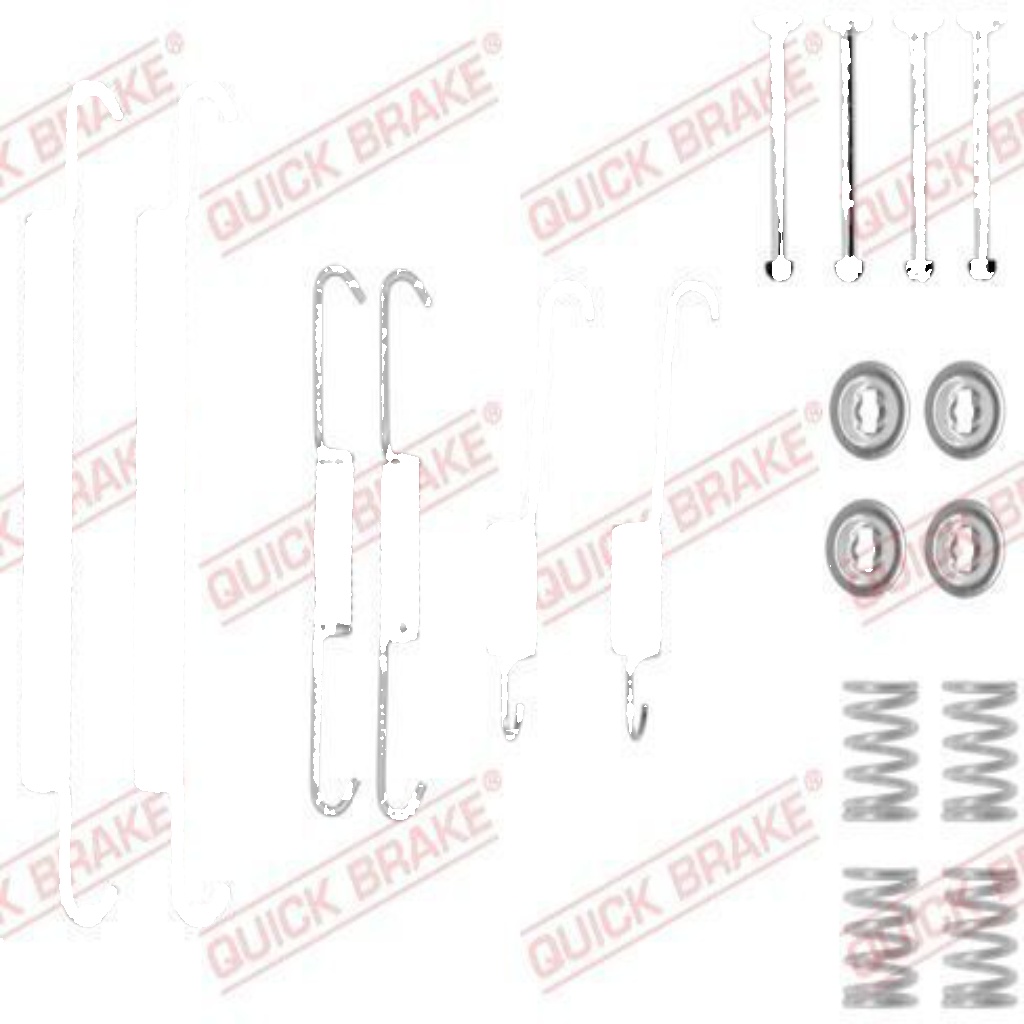 Rear QUICK BRAKE 105-0757 Accessory Kit, brake shoes for CITROËN,PEUGEOT,RENAULT