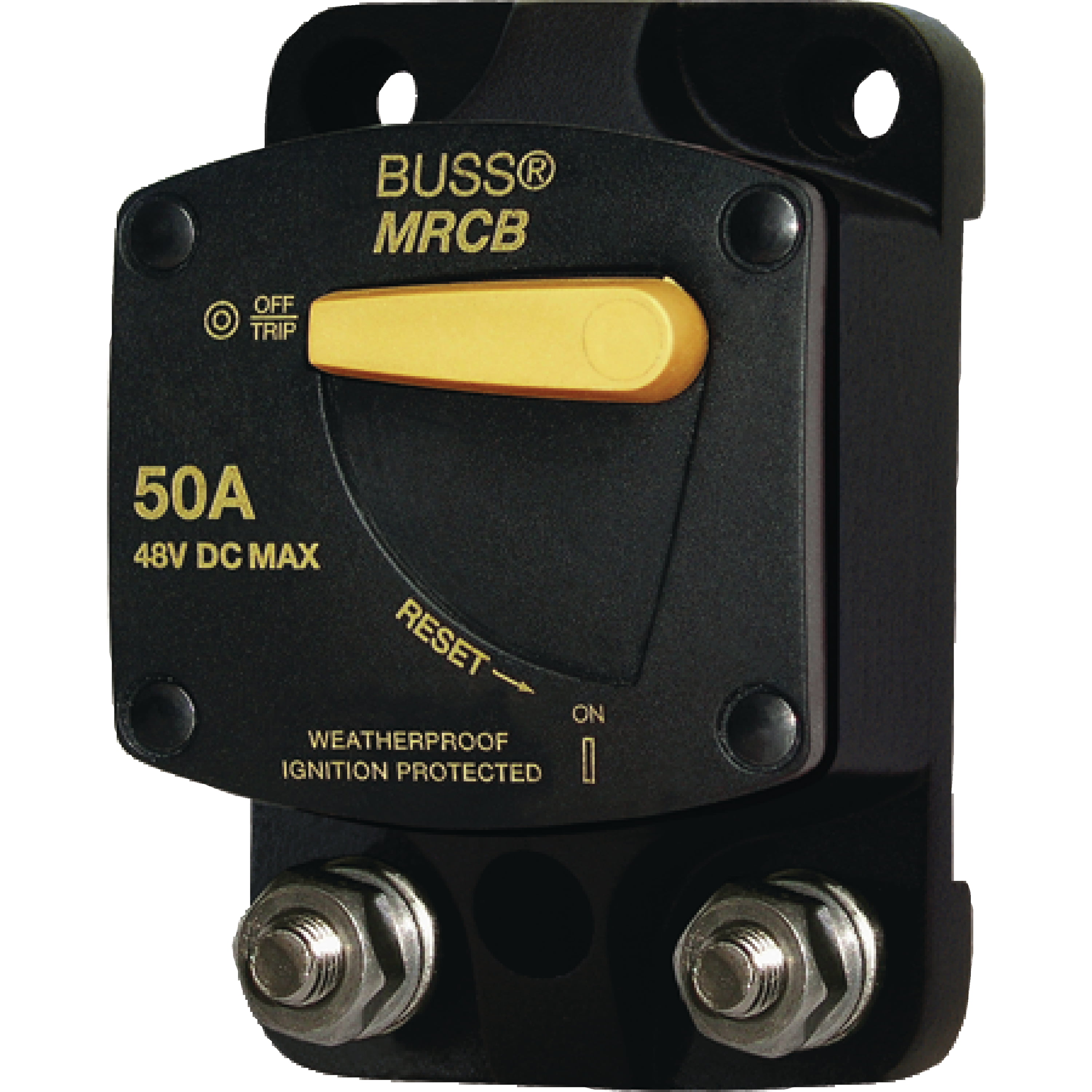 Blue Sea 7140 Surface Mount 187 Series 60A Marine Rated Circuit Breaker DC