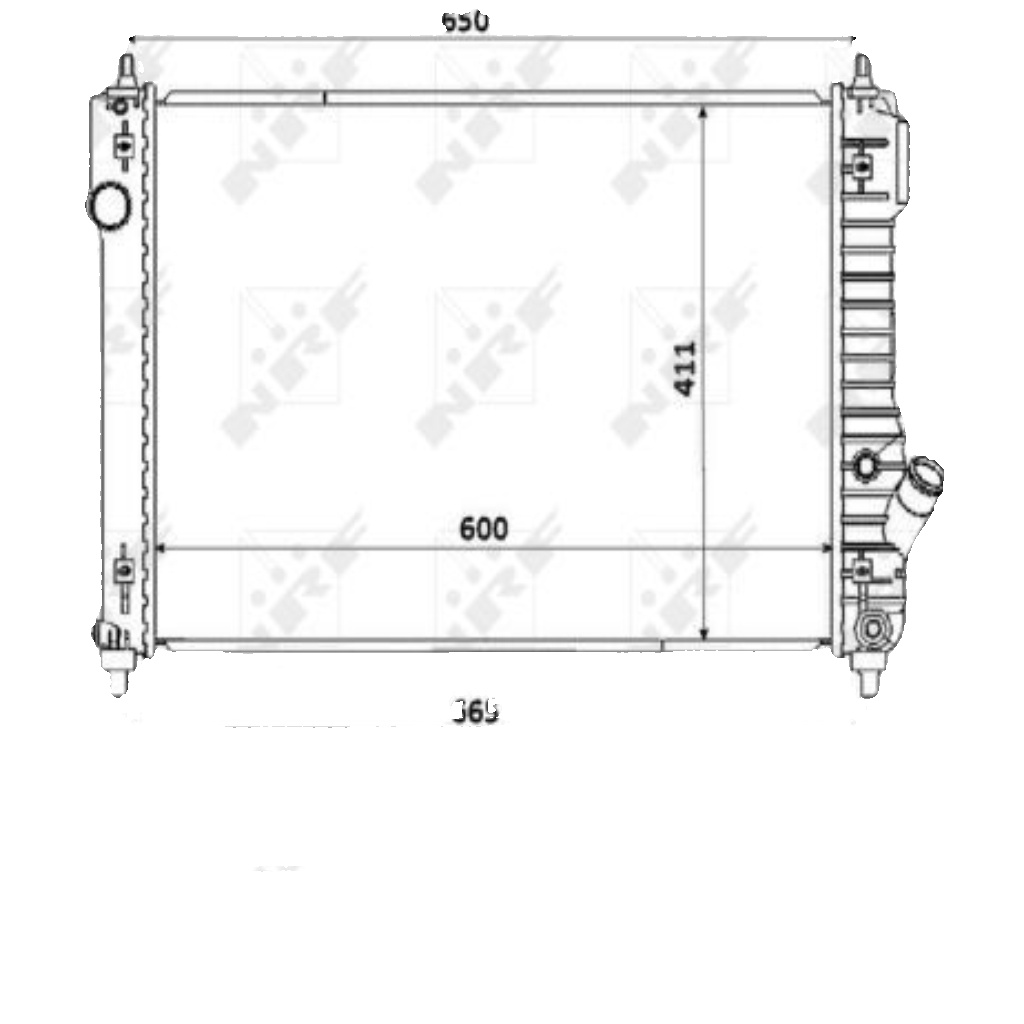 NRF-OE 53903 Radiator, engine cooling for CHEVROLET
