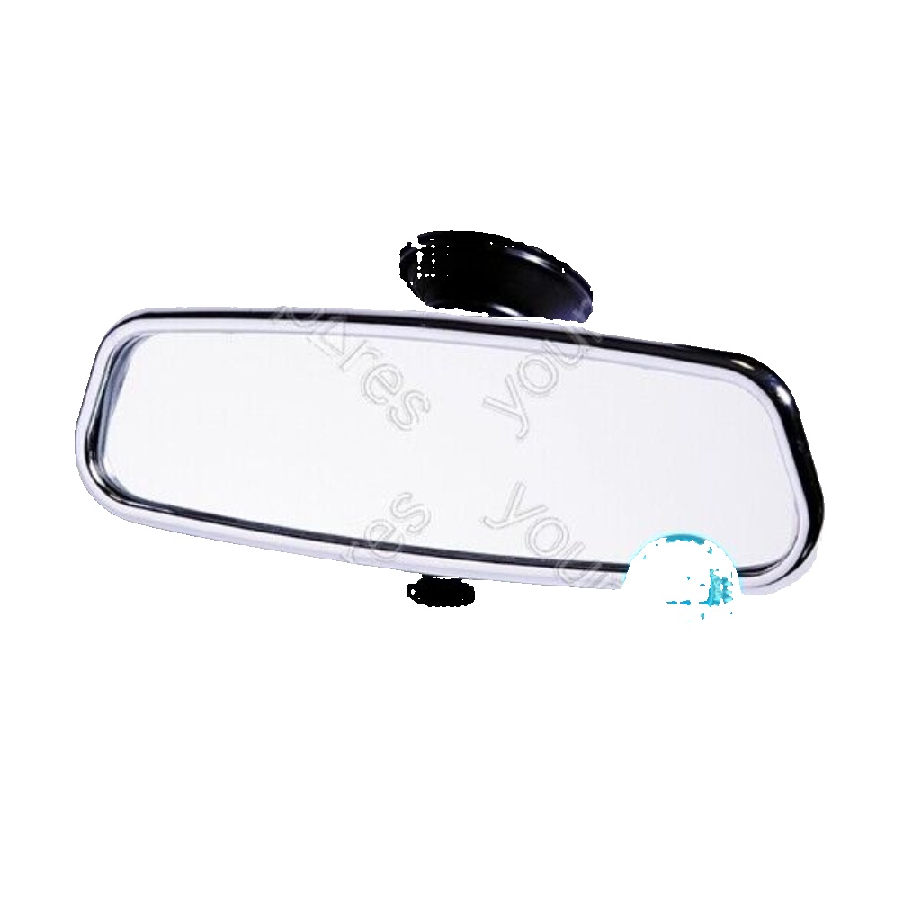 Chrome Suction Mount Interior Rear View Dipping Mirror E-Approved