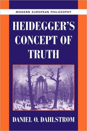 Heidegger's Concept of Truth Dahlstrom Hardback Cambridge University Press