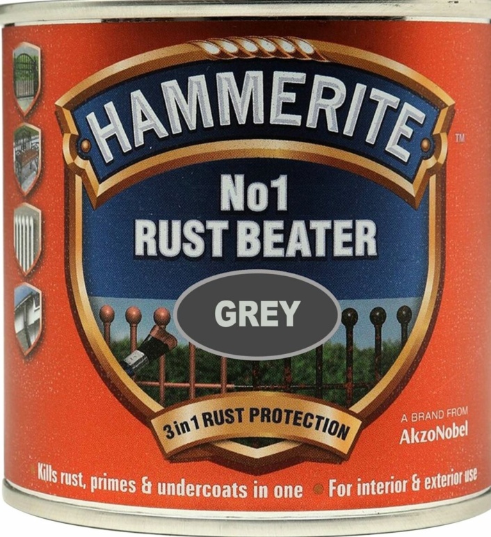 1 X Hammerite No.1 Rust Beater Grey 250ml DIY Garage Shed Maintenance Work - Image 2