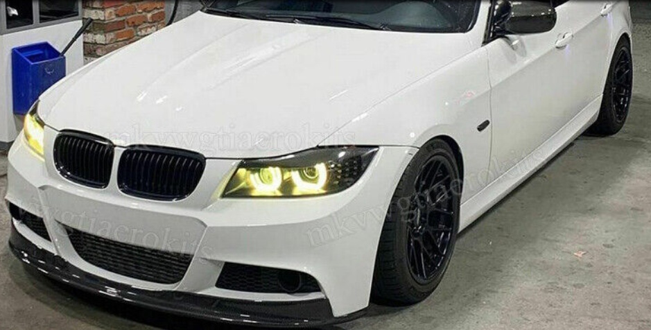 FOR BMW 3 SERIES E90 E91 M SPORT LCI FRONT BUMPER LIP SPOILER SPLITTER 2009-2012