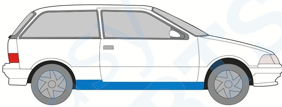 SUZUKI SWIFT 1988-2005 3 DOOR SILL REPAIR PANEL / PAIR