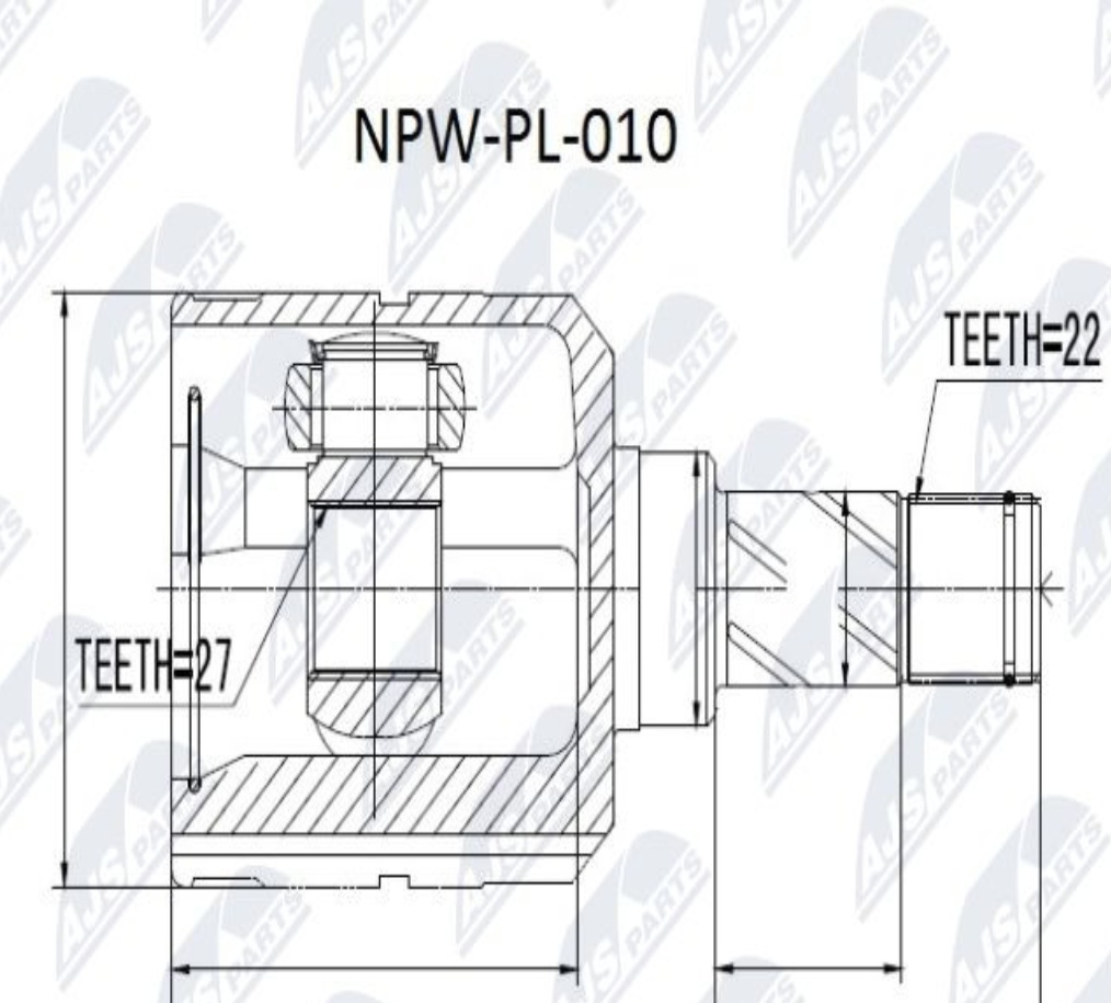 NPW-PL-010 NTY Joint Kit, drive shaft