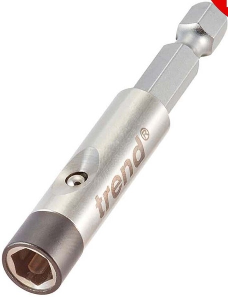 Trend Snappy One Touch Bit Holder, 66mm Length - SNAP/BH/OT