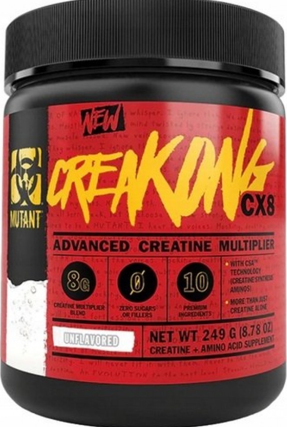MUTANT CREAKONG CX8 advanced creatine multiplier BCAA amino acids powder 249g