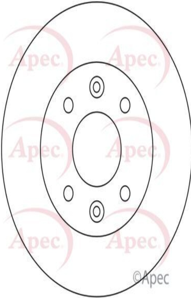 Brake Disc APEC DSK199 Fits Nissan Renault 9 11 19 21 Clio Kubistar Megane