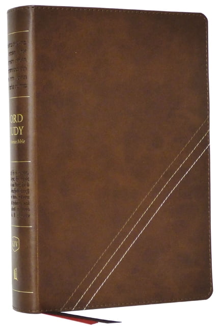 KJV, Word Study Reference Bible, Leathersoft, Brown, Red Lett... - 9780785294924
