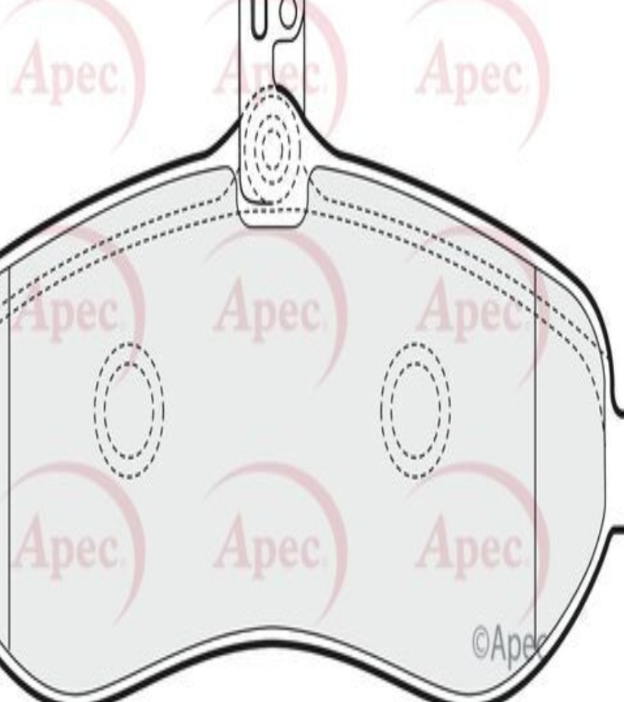 Disc Brake Brake Pad Set APEC PAD1539 Fits Citroen Fiat Peugeot Toyota Dispatch