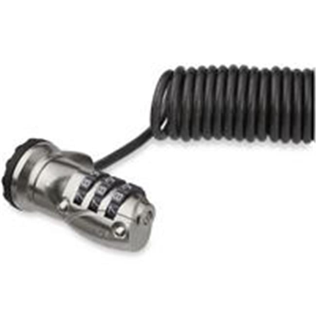StarTech.com Laptop Cable Lock - 6ft Self-Coiling Combination Security Lock - Black