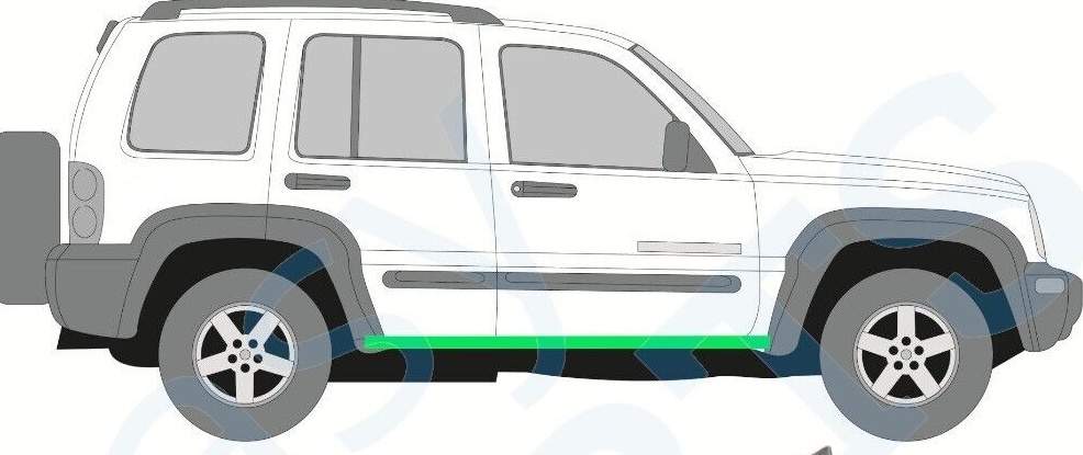 JEEP LIBERTY CHEROKEE KJ 2001-2008 INNER SILL REPAIR PANEL / RIGHT = LEFT