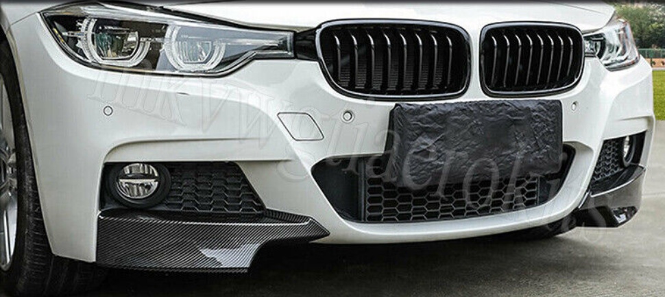 FOR BMW 3 SERIES F30 F31 FRONT BUMPER SPLITTER LIP CARBON LOOK M STYLE 2012-2018