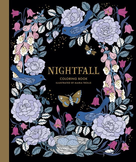 Nightfall Coloring Book by Maria Trolle - 9781423649168