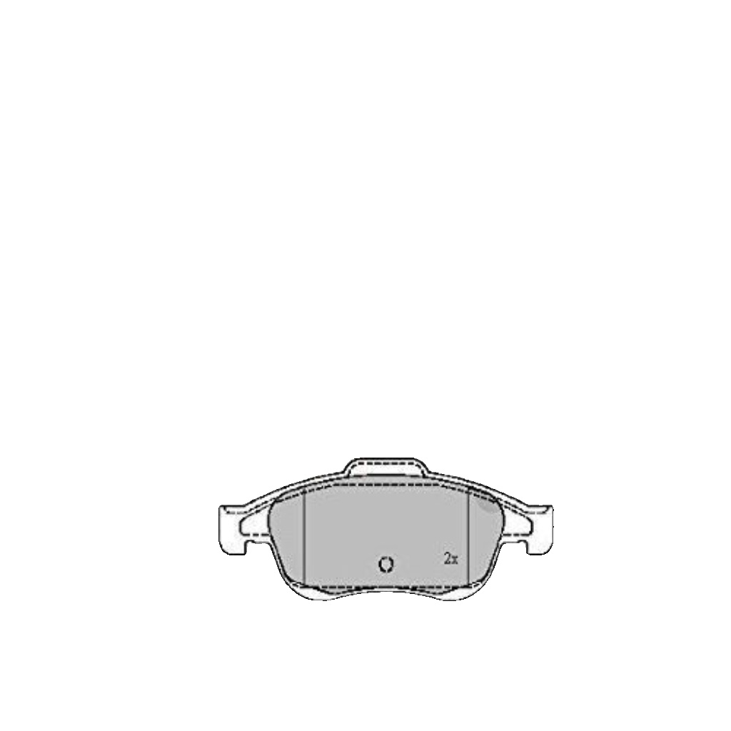 Brake Pads Set Front ADB01719 Allied Nippon 1623816280 1623819280 1647862480