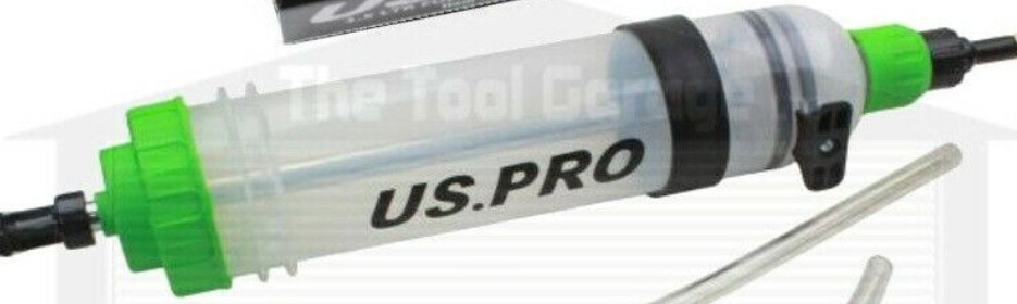 US PRO Tools Diesel & Petrol Fuel Retriever Extractor Syringe 1.5ltr NEW 3290