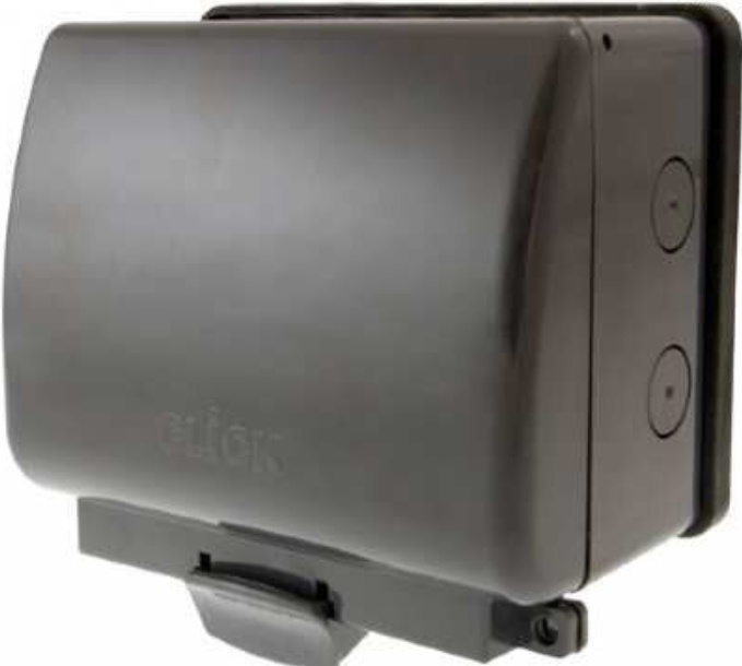 Click OA036AG Aquip66 Double Switched Socket 2G DP 13A Outdoor Weatherproof IP66